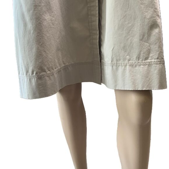 Liz Claiborne Tan Button Front Long Sleeve Normcore Utility Shirtdress Large P - Picture 3 of 16